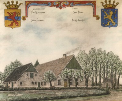 Pentekening van Erve Wolbert